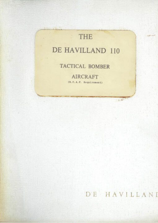 Flight Manual Pilots Notes for the DH110 and Sea Vixen