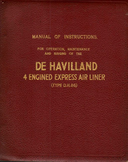 Flight Manual for the De Havilland DH86 Express