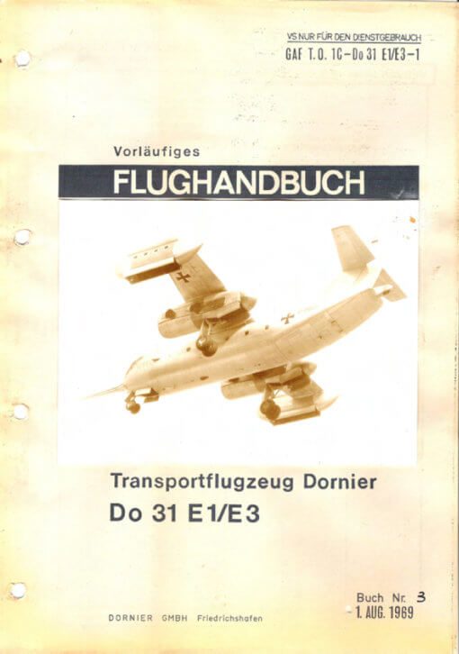 Flight Manual for the Dornier Do31