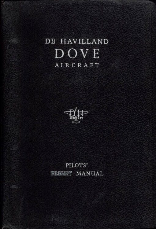 Flight Manual Pilots notes for the De Havilland DH104 Dove Devon