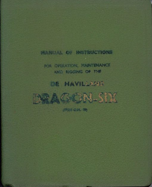 Flight Manual for the DH89 Dragon Rapide