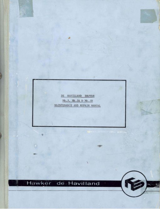 Flight Manual for the De Havilland Australia DHA-3 Drover