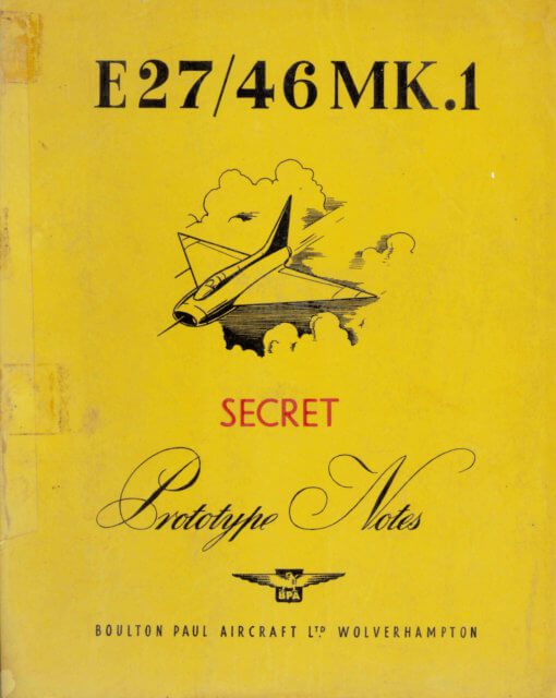 Flight Manual for the Hunting H.126 ER.189D