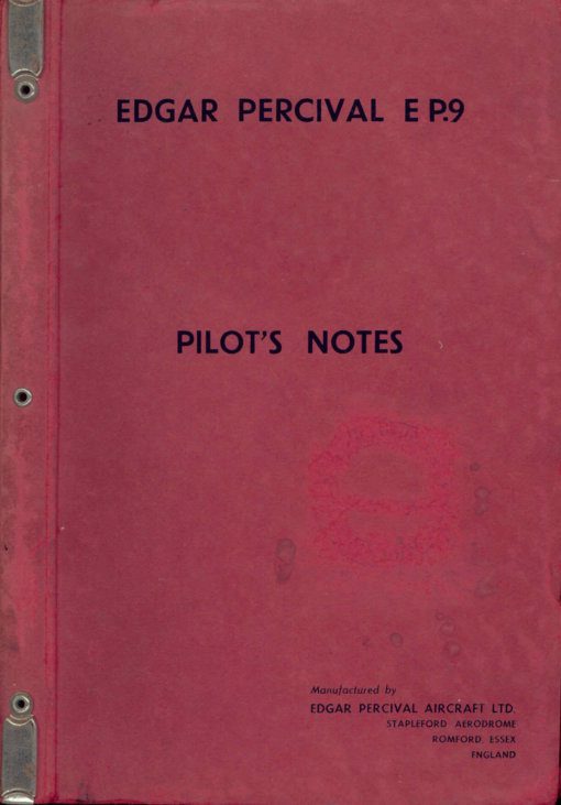 Flight Manual for the EP.9