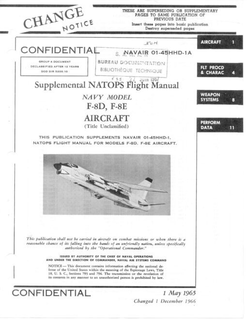 Flight Manual for the Chance Vought F-8 Crusader