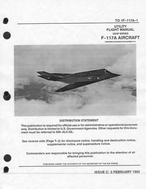 Flight Manual for the Lockheed F-117 Nighthawk