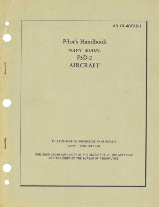 Flight Manual for the Douglas F3D Skyknight