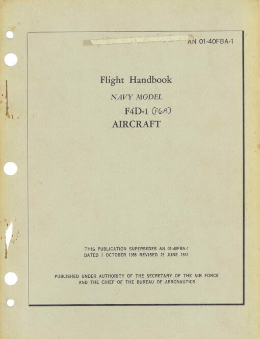 Flight Manual for the Douglas F4D Skyray