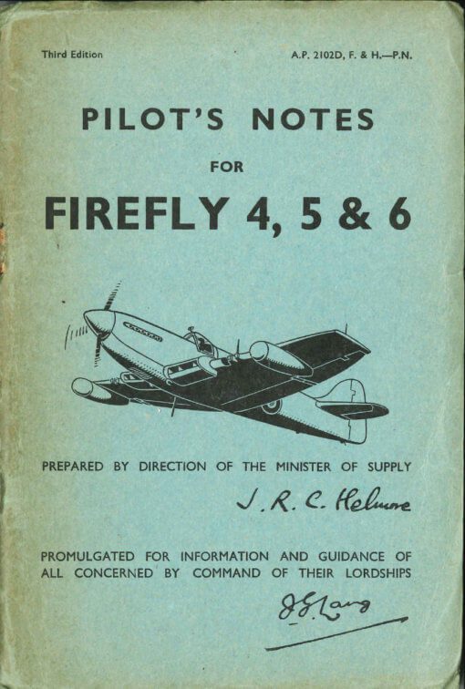 Flight Manual for the Fairey Firefly