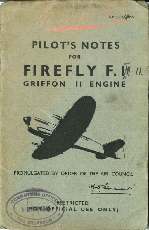 Flight Manual for the Fairey Firefly
