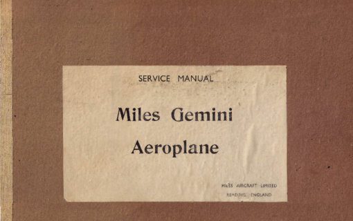 Flight Manual Pilots Notes for the Miles M.65 Gemini