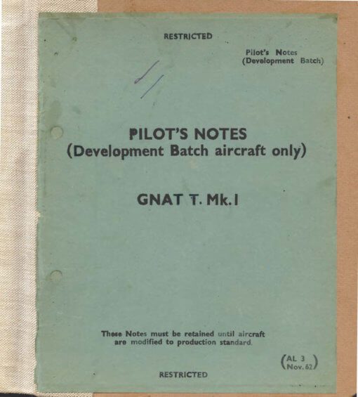 Flight Manual for the Folland Gnat