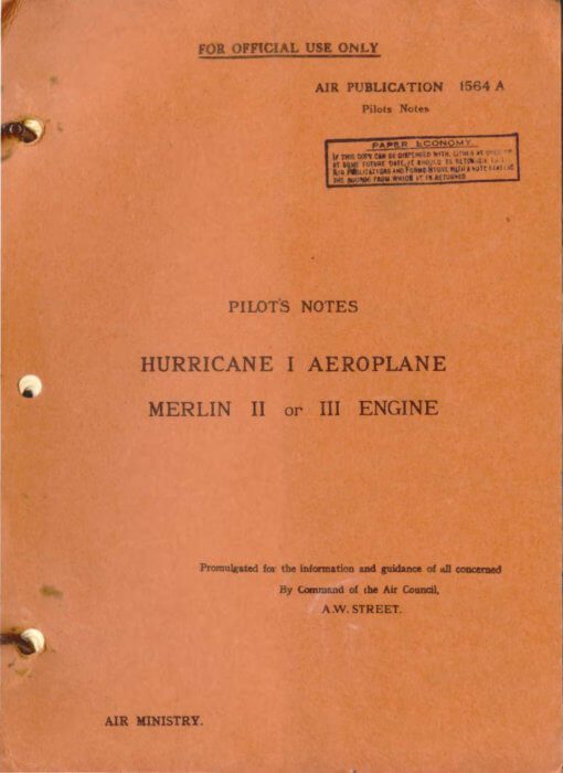 Flight Manual for the Hawker Hurricane