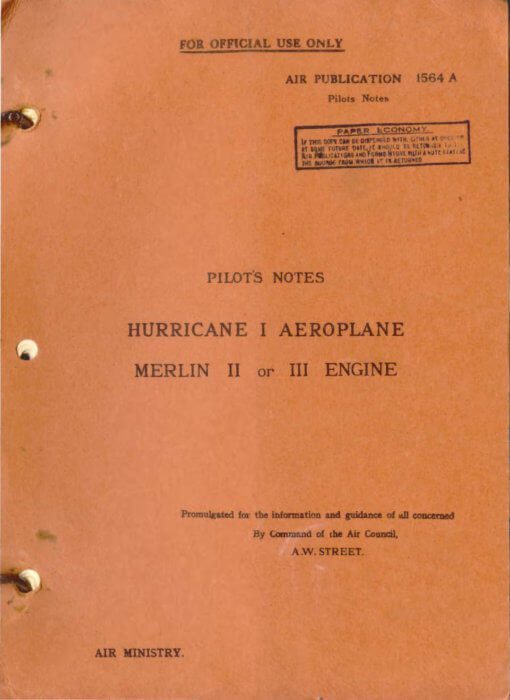 Flight Manual for the Hawker Hurricane