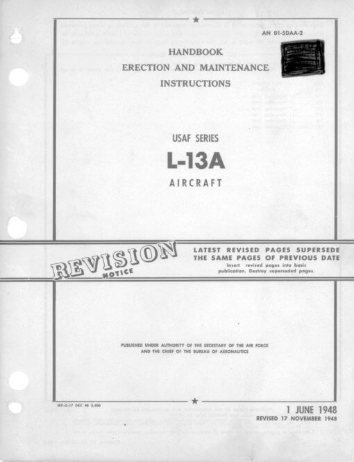 Flight Manual for the Convair L-13
