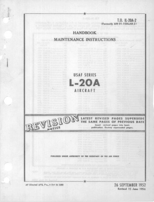 Flight Manual for the De Havilland Canada DHC-2 L-20 Beaver