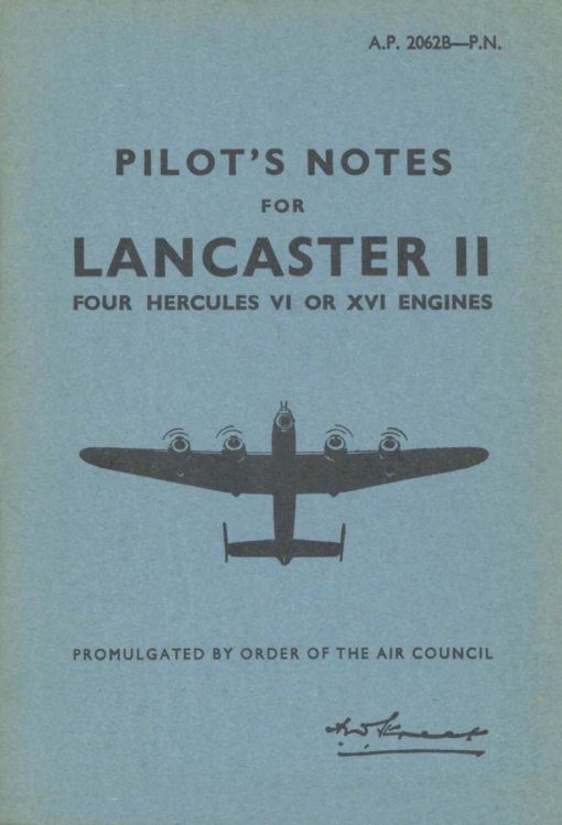 Flight Manual for the Avro Lancaster