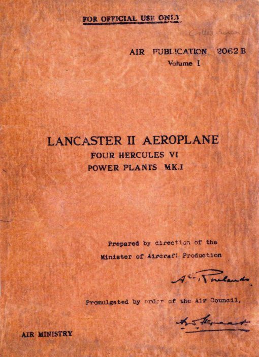 Flight Manual for the Avro Lancaster