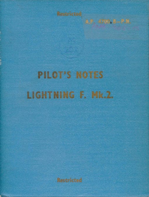 Flight Manual for the English Electric Lightning