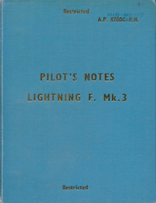 Flight Manual for the English Electric Lightning