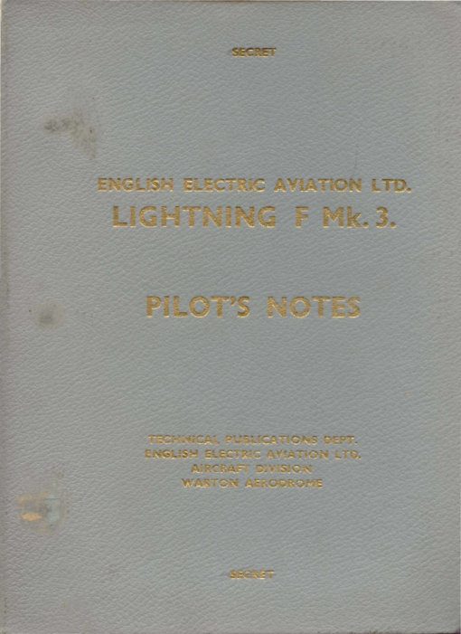 Flight Manual for the English Electric Lightning