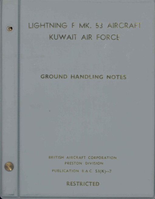 Flight Manual for the English Electric Lightning