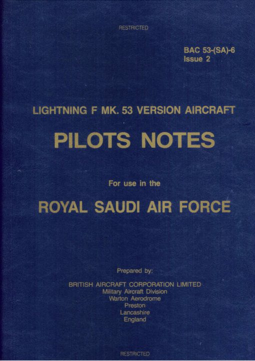 Flight Manual for the English Electric Lightning