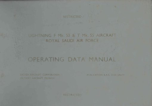 Flight Manual for the English Electric Lightning