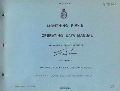 Flight Manual for the English Electric Lightning