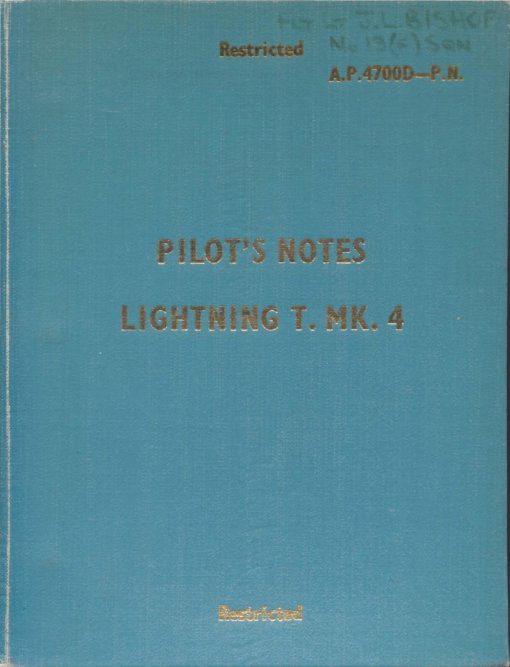 Flight Manual for the English Electric Lightning