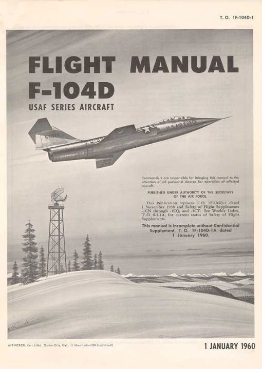 Flight Manual for the Lockheed F-104 Starfighter