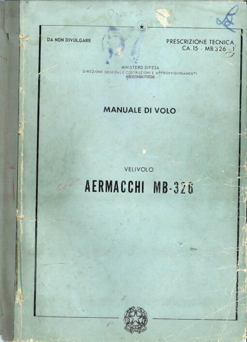 Flight Manual for the Aermacchi Macchi MB-326