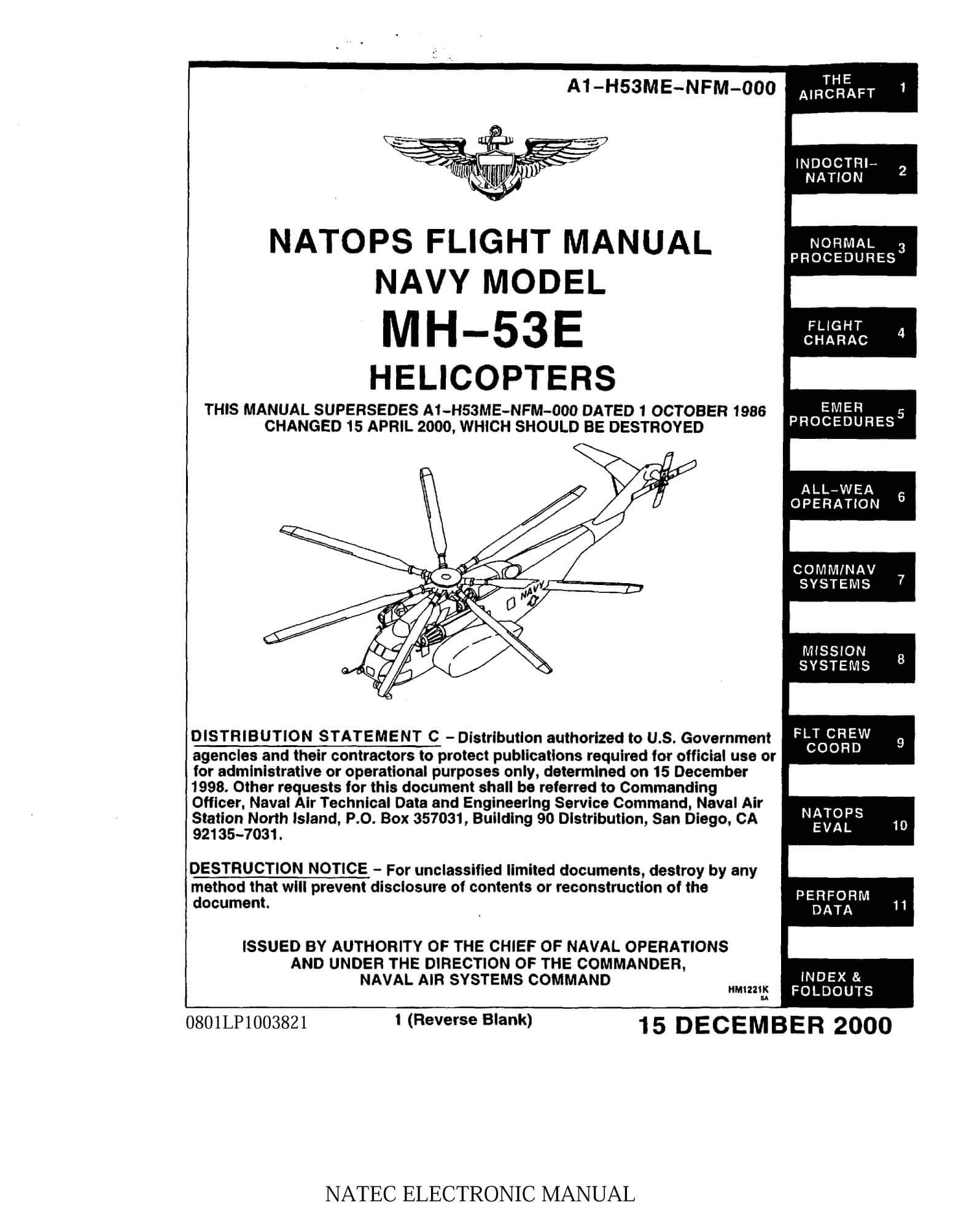 SIKORSKY H-53 SEA STALLION - Flight Manuals