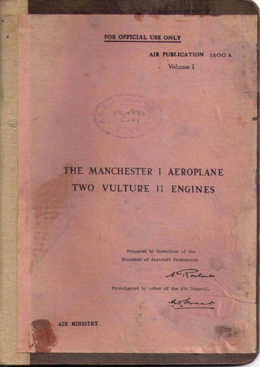 Flight Manual for the Avro Manchester