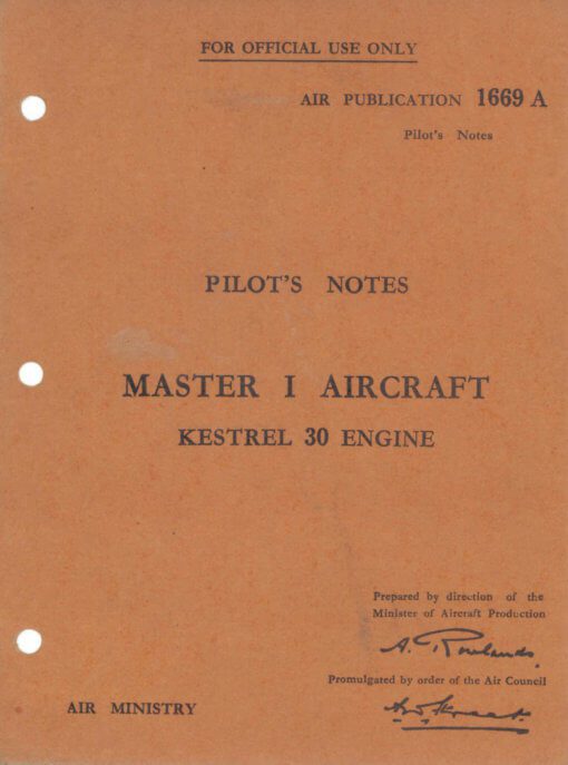 Flight Manual for the Miles Master