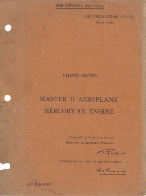 Flight Manual for the Miles Martinet