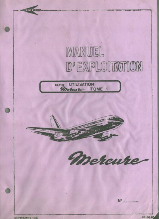 Flight Manual for the Dassault Mercure.