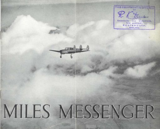Flight Manual Pilots Notes for the Miles M.38 Messenger