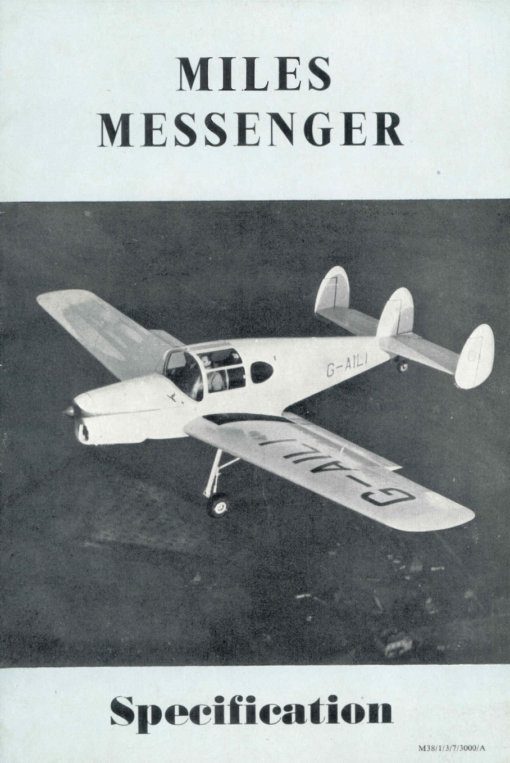 Flight Manual Pilots Notes for the Miles M.38 Messenger