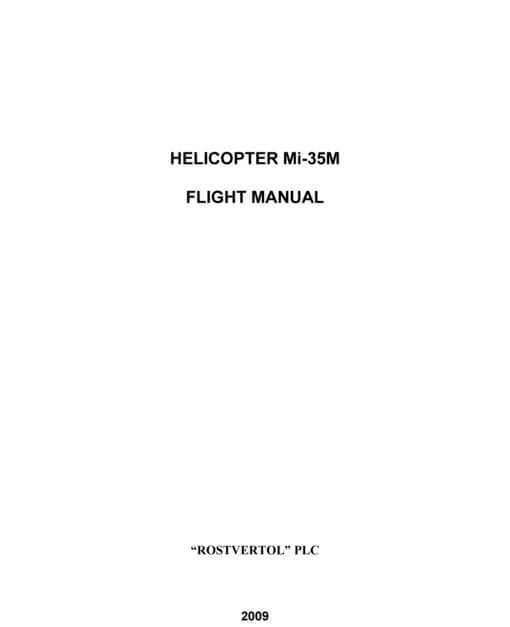 Flight Manual for the MIL Mi-35