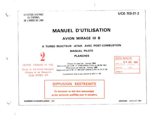 Flight Manual for the Dassault Mirage 3 and Mirage 5