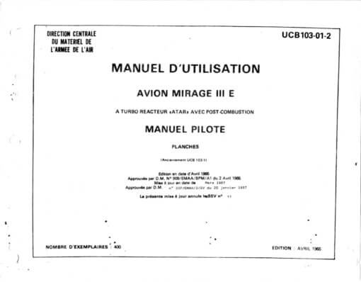 Flight Manual for the Dassault Mirage 3 and Mirage 5