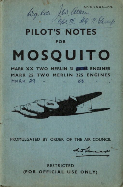 De Havilland Mosquito Manual: Haynes Owners' Workshop Manual By Brian Rivas