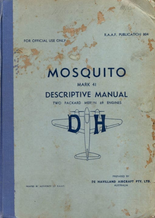 Flight Manual for the De Havilland DH98 Mosquito