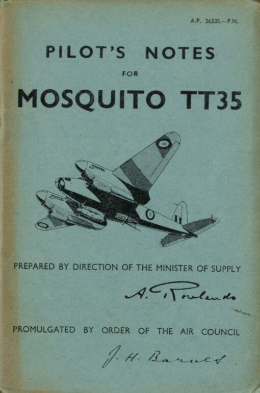 Flight Manual for the De Havilland DH98 Mosquito