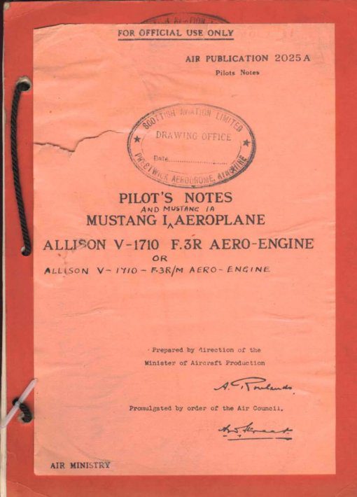 Flight Manual for the North American P-51 Mustang