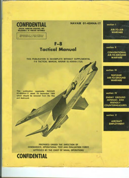 Flight Manual for the Chance Vought F-8 Crusader