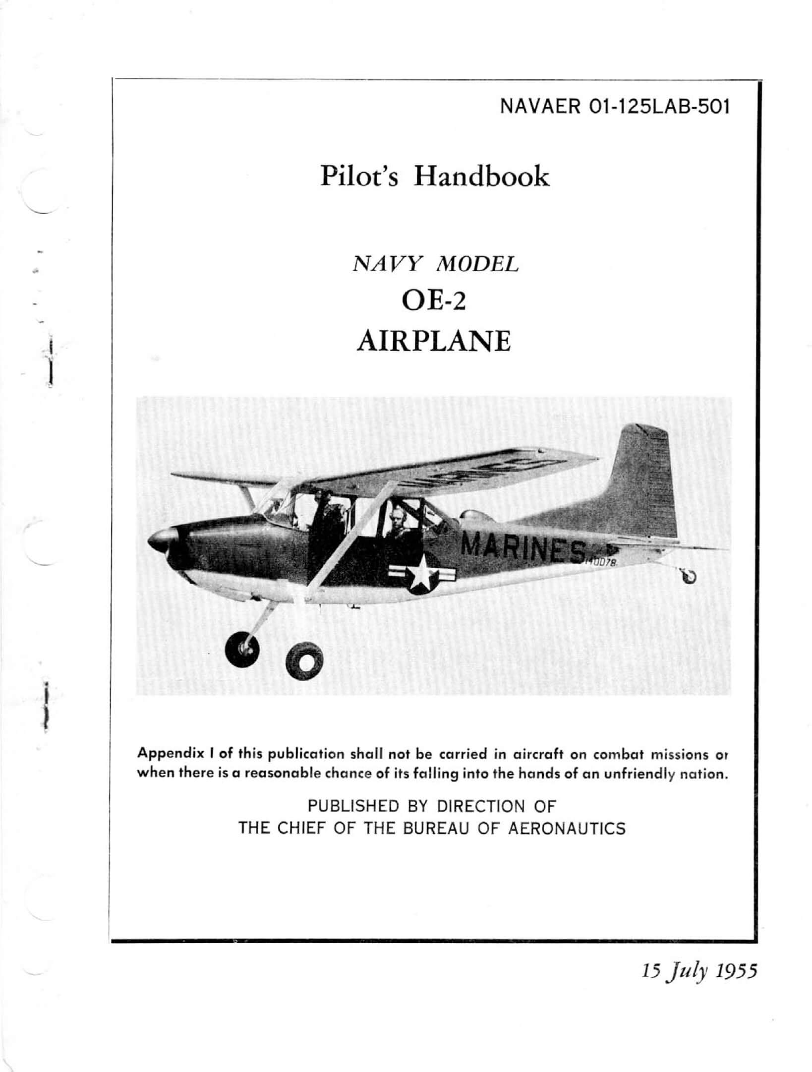Cessna O 1 L 19 Birddog Flight Manuals