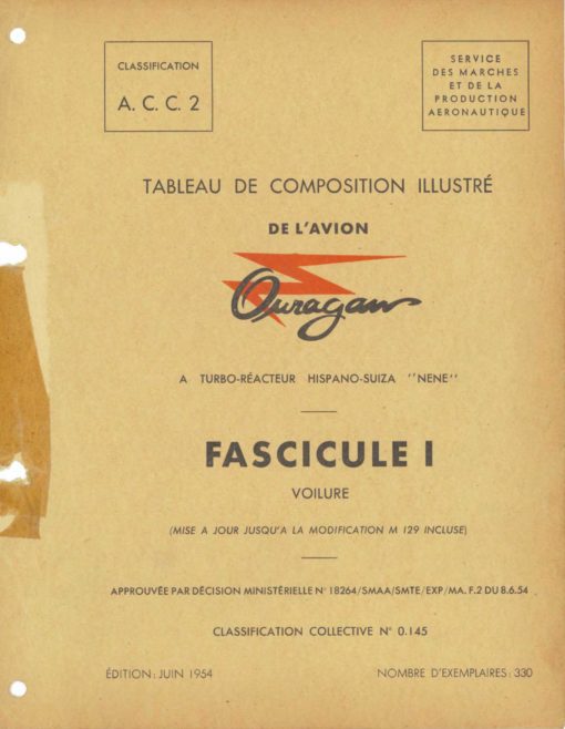 Flight Manual for the Dassault MD450 Ouragan