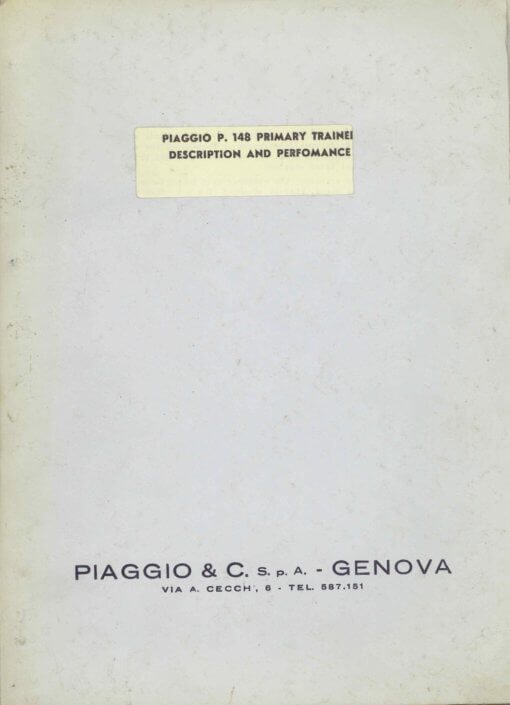 Flight Manual for the Piaggio P148